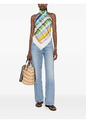 AGOLDE pressed-crease wide-leg jeans - Blue