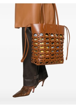 Ferragamo Gancini-cut-out shoulder bag - Brown
