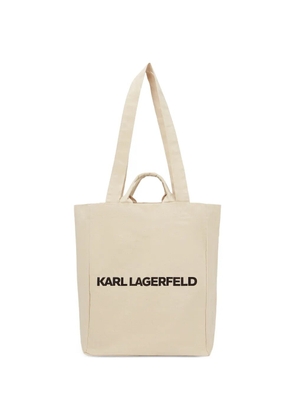 Karl Lagerfeld logo-print tote bag - Neutrals