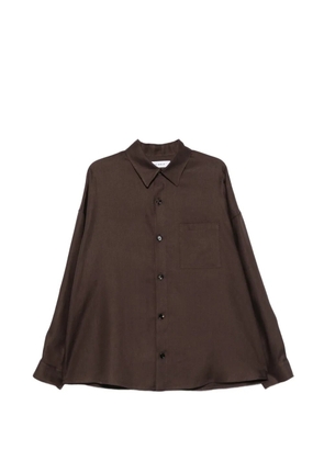 BE ABLE chest-pocket long-sleeve shirt - Brown