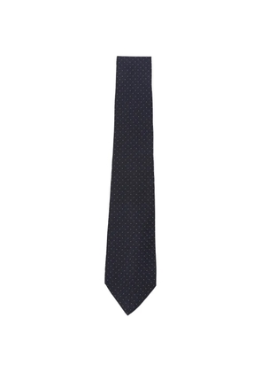 Kiton polka-dot tie - Blue