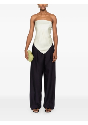 Forte Forte pleated wide-leg trousers - Blue
