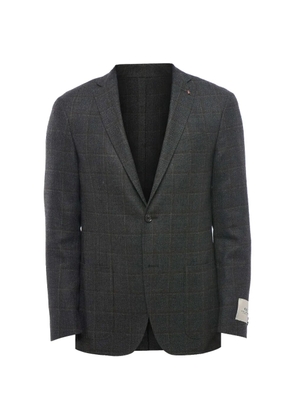 Corneliani CC Collection check-pattern blazer - Grey