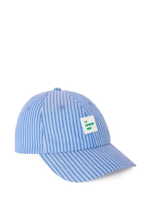 American Vintage Zatybay striped cap - Blue