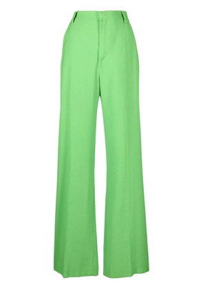 THE ANDAMANE pressed-crease palazzo pants - Green