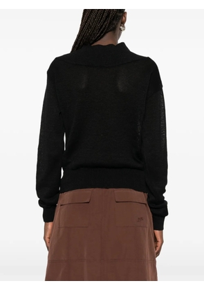 Paloma Wool Soto funnel-neck fine-knit sweater - Black
