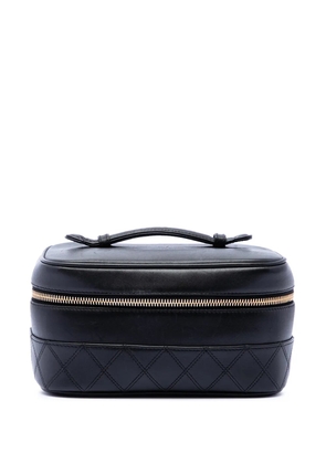CHANEL Pre-Owned 1994-1996 CC Quilted Lambskin Case vanity bag - Black