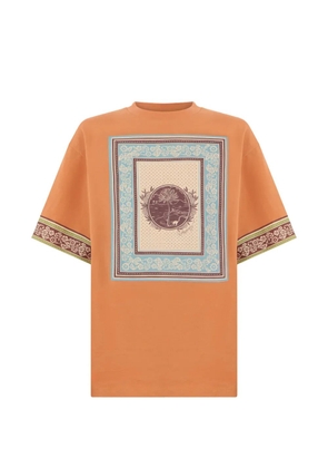 ALEMAIS Alberta graphic-print short-sleeve T-shirt - Orange