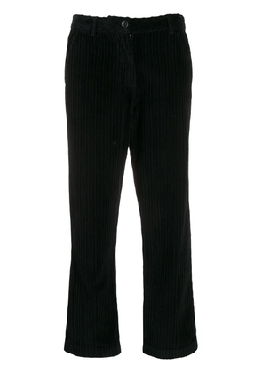 Woolrich cropped corduroy trousers - Black