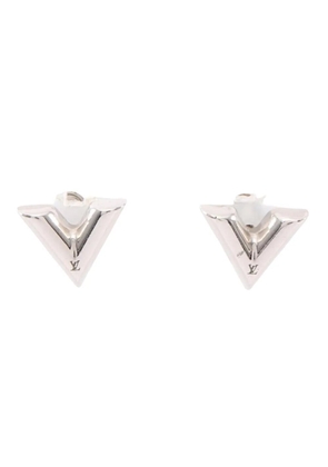 Louis Vuitton Pre-Owned 2022 Brass Essential V Stud Earrings costume earrings - Silver