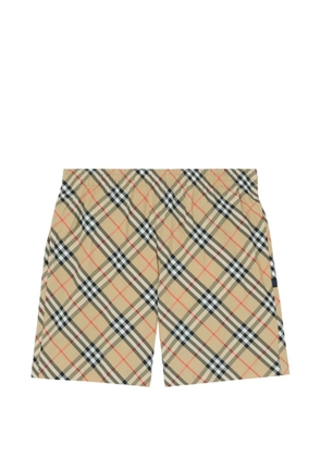 Burberry check swim shorts - Neutrals