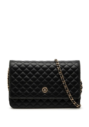 CHANEL Pre-Owned 2011 Quilted Lambskin Crest Wallet On Chain crossbody bag - Black