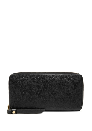 Louis Vuitton Pre-Owned 2015 Monogram Empreinte Zippy Wallet long wallets - Black