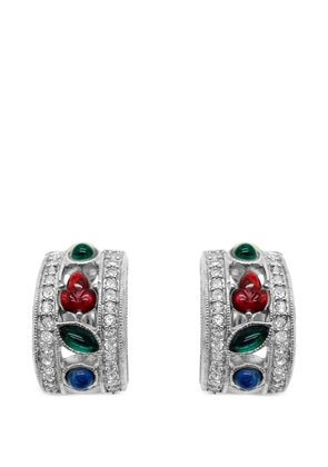 Givenchy Pre-Owned 1980s Deco Style Tutti Frutti earrings - Silver