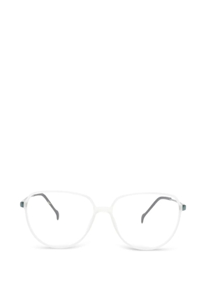 STEPPER EYEWEAR geometric-frame glasses - White