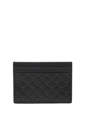 Gucci Pre-Owned 2000-2015 Microguccissima card holder - Black