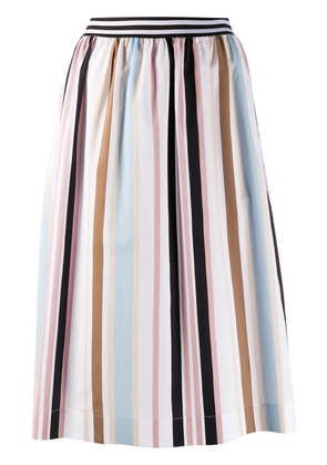 Woolrich striped A-line skirt - Pink