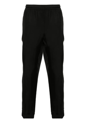Neil Barrett pressed-crease tapered trousers - Black