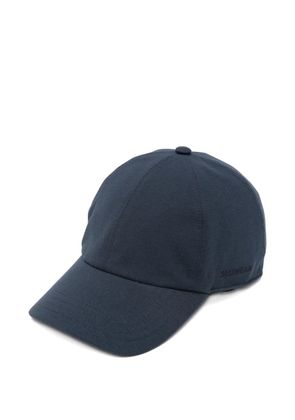Zanone IceCotton logo-embroidered baseball cap - Blue