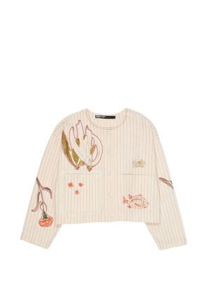 Bimba y Lola striped printed jacket - Neutrals