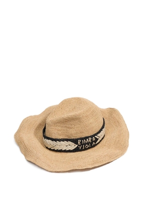 Bimba y Lola logo-embroidered hat - Neutrals