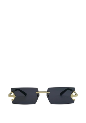 Off-White Eyewear Arrow rimless sunglasses - Gold