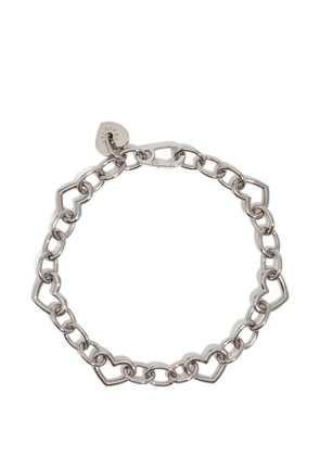 Bimba y Lola heart-chain necklace - Silver