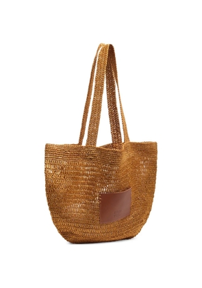 Bimba y Lola large plaited tote bag - Brown