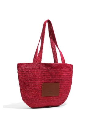 Bimba y Lola large plaited tote bag - Red