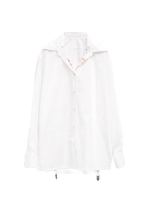 Julie Kegels Cara suspender-detail shirt - White