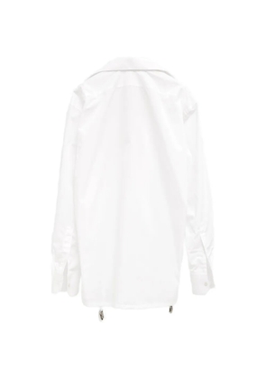 Julie Kegels Cara suspender-detail shirt - White