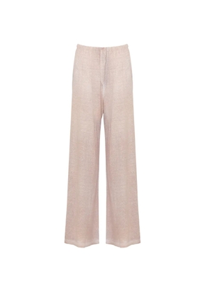 Avant Toi knit palazzo pants - Neutrals