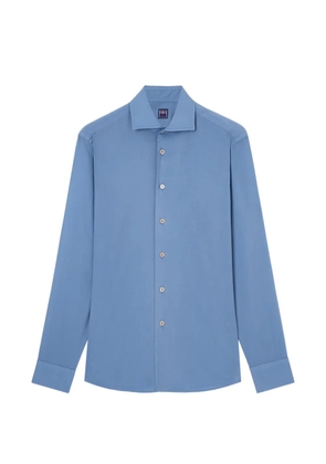 Fedeli Sean long-sleeve button-down shirt - Blue