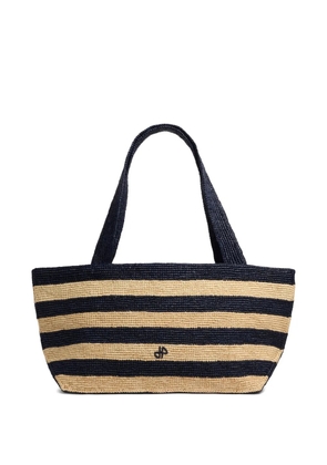 Patou GM Trapeze striped tote bag - Blue