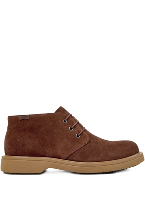 Camper Normal lace-up suede boots - Brown