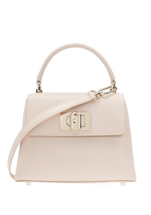 Furla mini 1927 grained leather tote bag - Pink