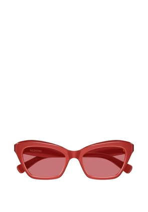VALENTINO GARAVANI EYEWEAR VLogo cat-eye sunglasses - Red