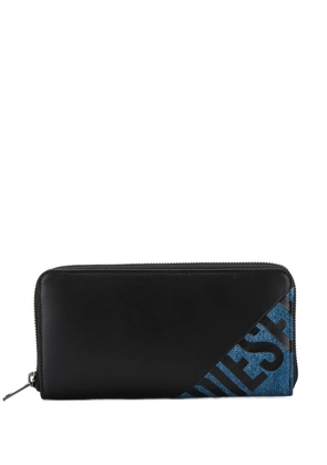 Diesel 24 zip logo wallet - Black