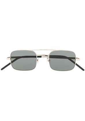 Saint Laurent Eyewear square frames sunglasses - Silver