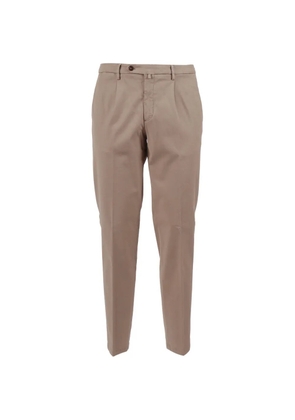 Briglia 1949 pleated-front tapered trousers - Brown