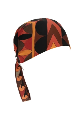 PUCCI geometric-print silk hairband - Orange