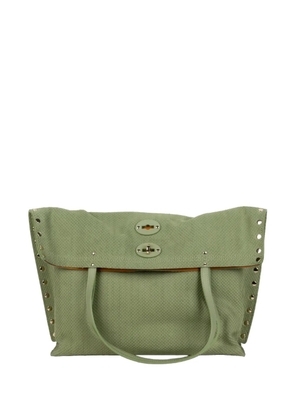 Zanellato A'Spasso stud-embellished tote bag - Green