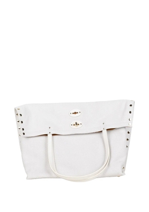 Zanellato A'spasso stud-embellished tote bag - White