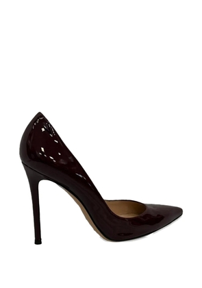 Gianvito Rossi Pointed-toe patent-leather pumps - Red