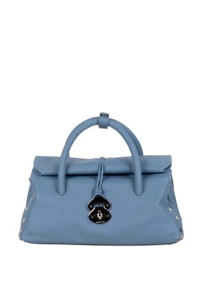 Zanellato small Dotta stud-embellished tote bag - Blue