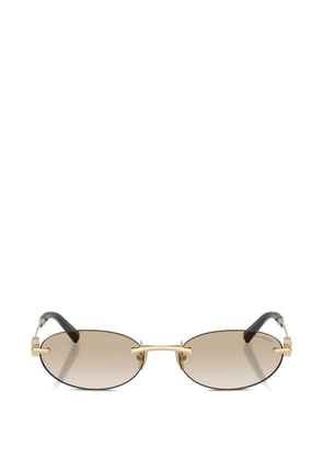 Tiffany & Co Eyewear oval-frame sunglasses - Gold