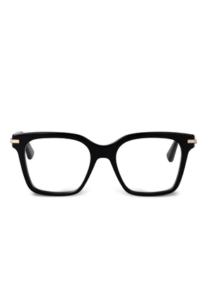 Ferragamo Eyewear rectangle-frame logo-detail glasses - Black