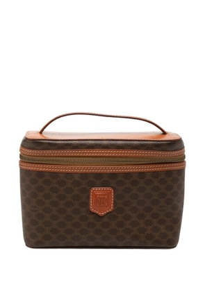 Celine Pre-Owned 1995 Macadam Coated Canvas Vanity Bag satchel - Brown