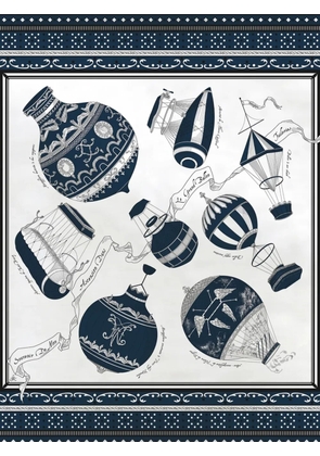 MANIPURI hot-air-balloon-print bandana - Blue