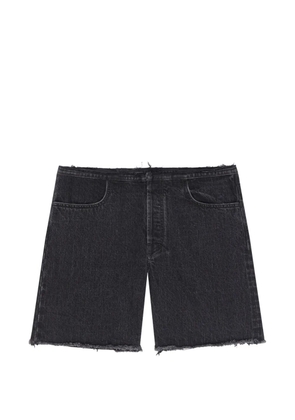 Givenchy raw-cut denim shorts - Black